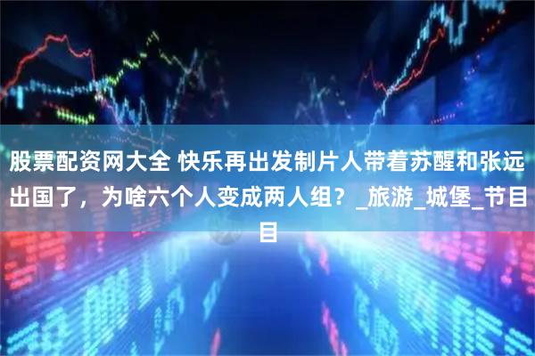 股票配资网大全 快乐再出发制片人带着苏醒和张远出国了，为啥六个人变成两人组？_旅游_城堡_节目